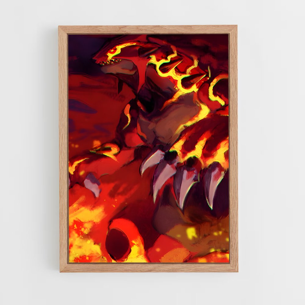 Poster Flamboiement de Groudon – affiche Pokemon (vue 4)