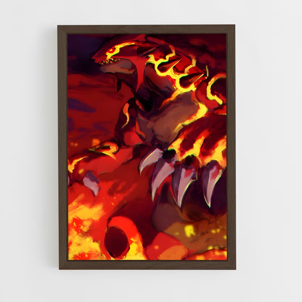 Poster Flamboiement de Groudon – affiche Pokemon (vue 5)