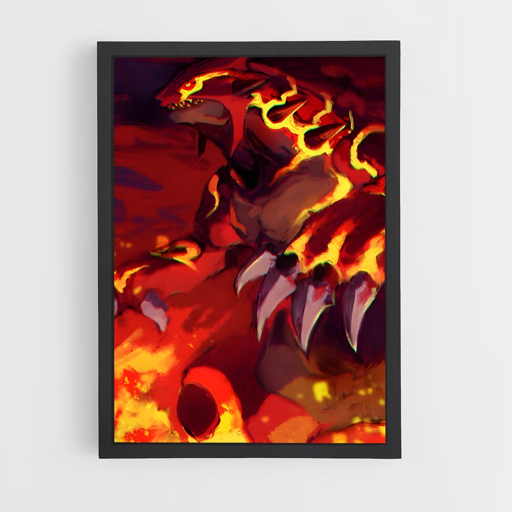 Poster Flamboiement de Groudon – affiche Pokemon (vue 2)
