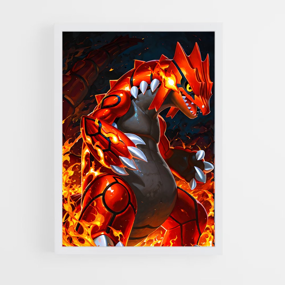 Poster Flamme de Groudon – affiche Pokemon (vue 3)