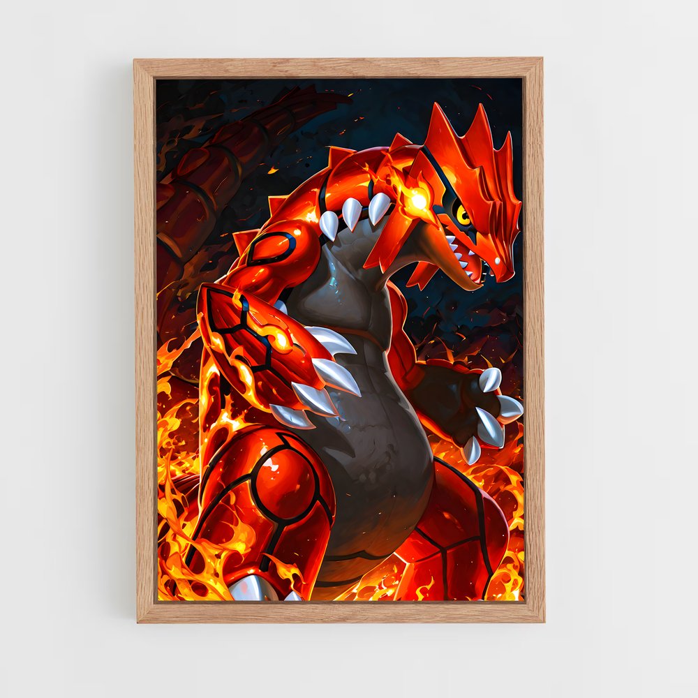 Poster Flamme de Groudon – affiche Pokemon (vue 4)