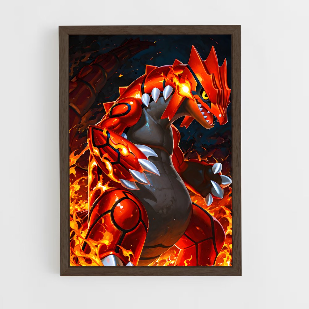 Poster Flamme de Groudon – affiche Pokemon (vue 5)