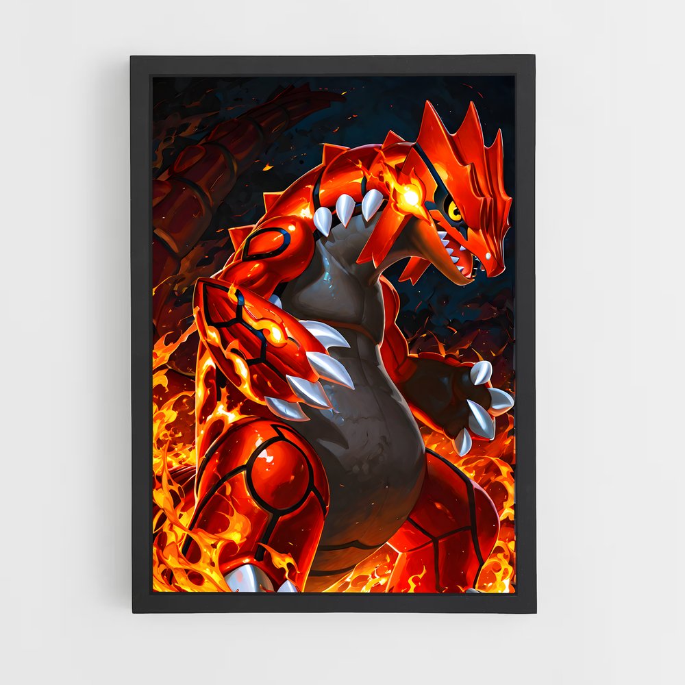 Poster Flamme de Groudon – affiche Pokemon (vue 2)