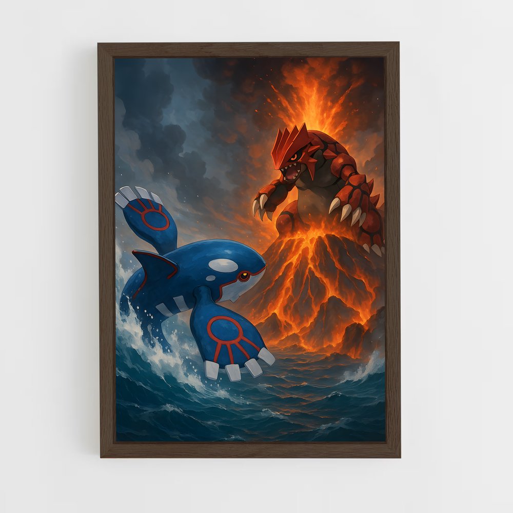 Poster Groudon en Détente – affiche Pokemon (vue 5)
