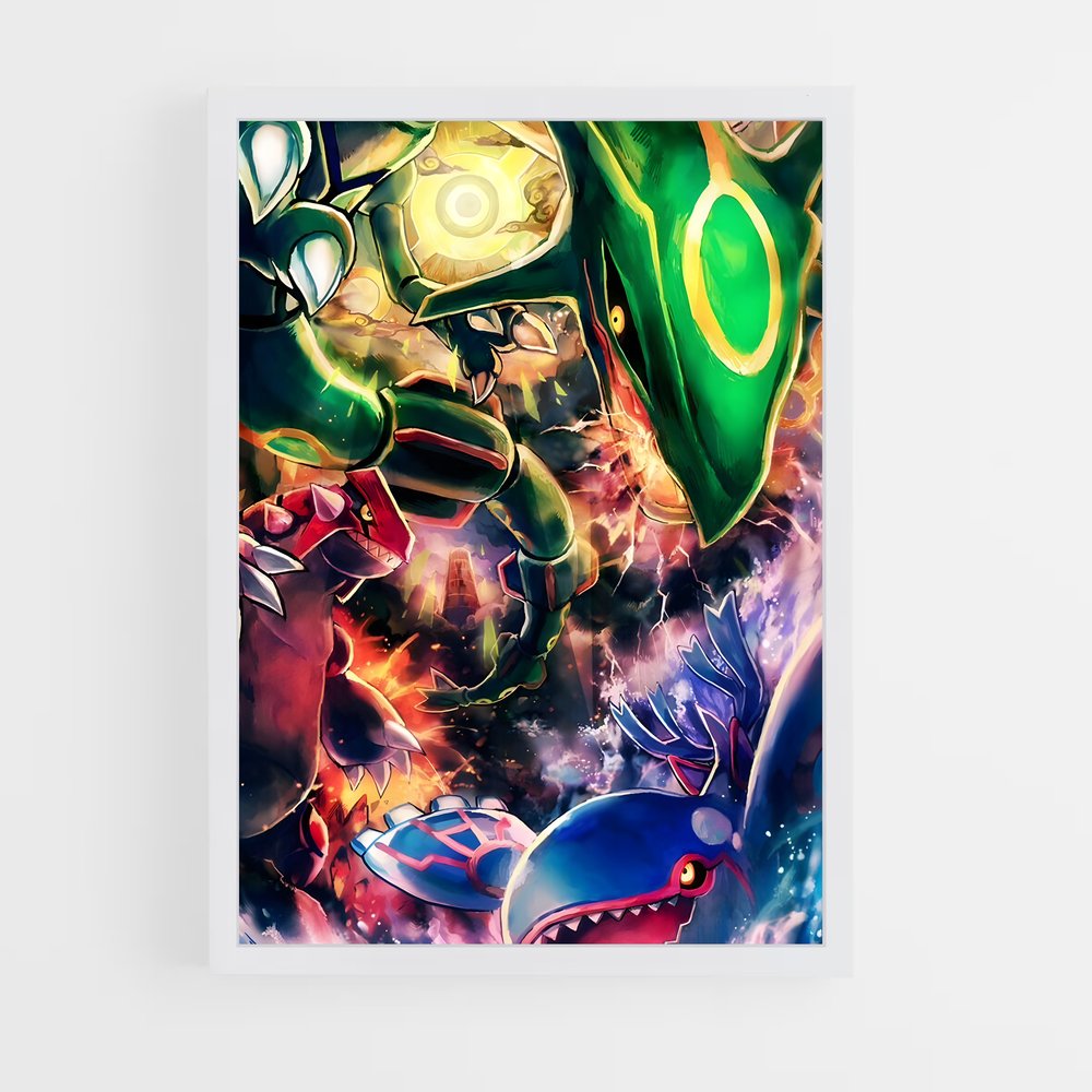 Poster L'Éveil de Groudon – affiche Pokemon (vue 3)