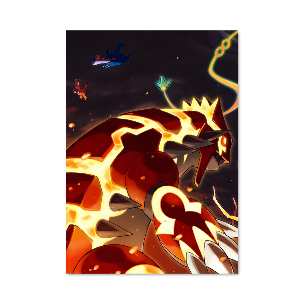 Poster Flamme de la Terresurvolante – affiche Pokemon