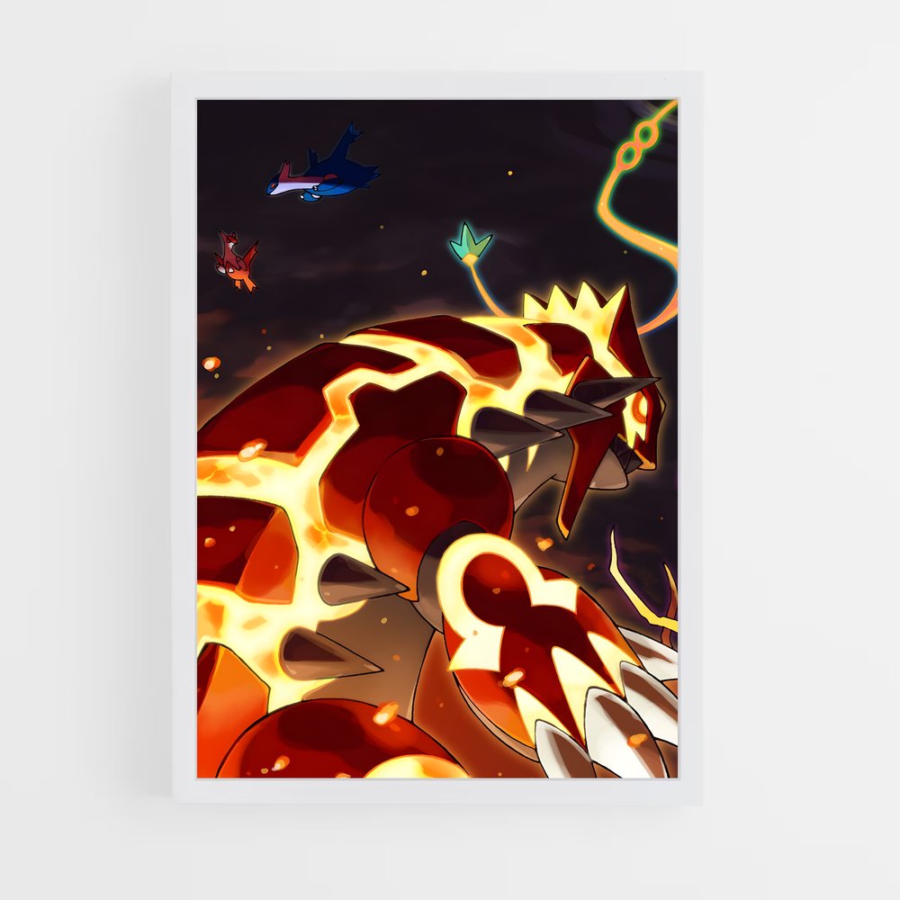 Poster Flamme de la Terresurvolante – affiche Pokemon (vue 3)