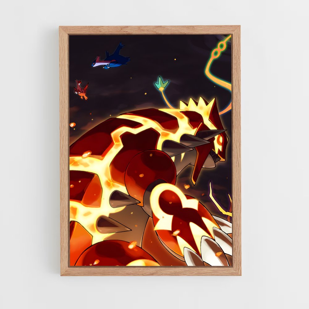 Poster Flamme de la Terresurvolante – affiche Pokemon (vue 4)