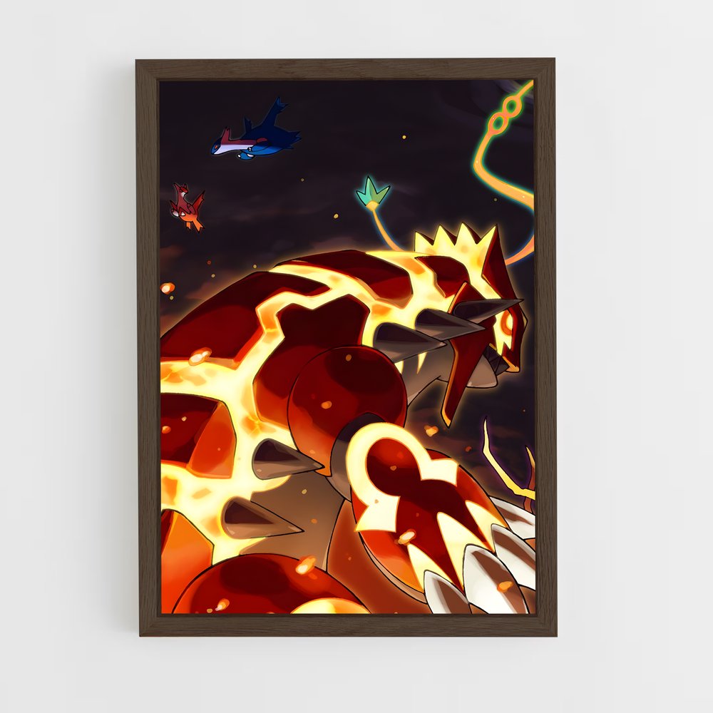Poster Flamme de la Terresurvolante – affiche Pokemon (vue 5)