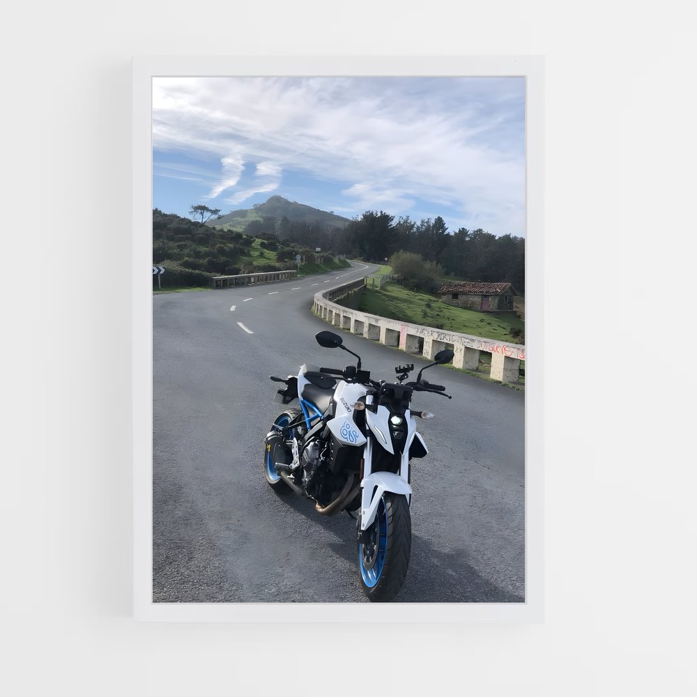 Poster moto Gsx-s raffiné (vue 3)
