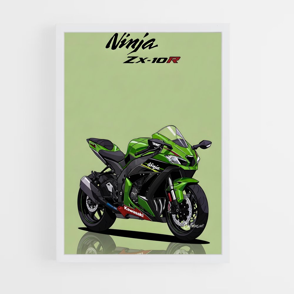 Poster Gsx-rr lumineux (vue 3)