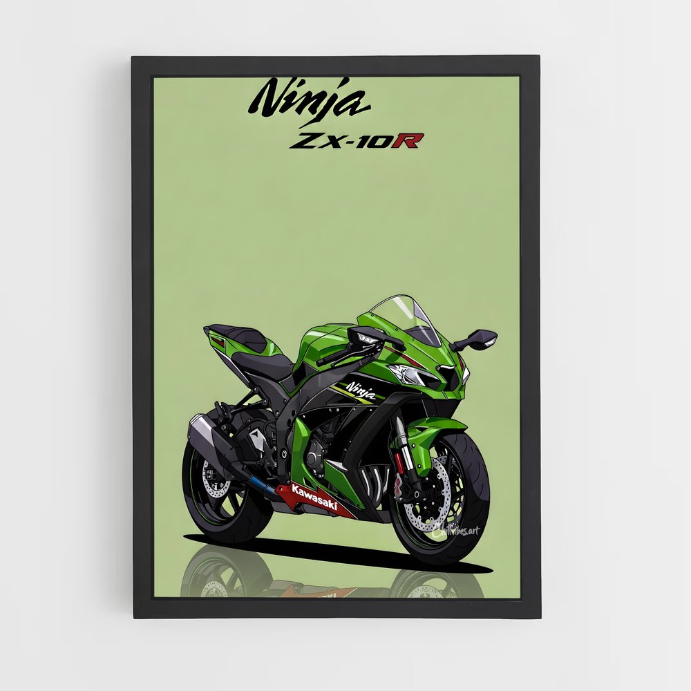 Poster Gsx-rr lumineux (vue 2)