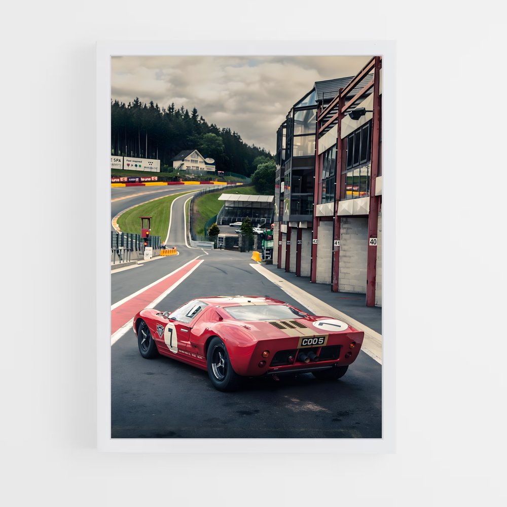 Poster Ferrari en Piste – affiche Ford (vue 3)