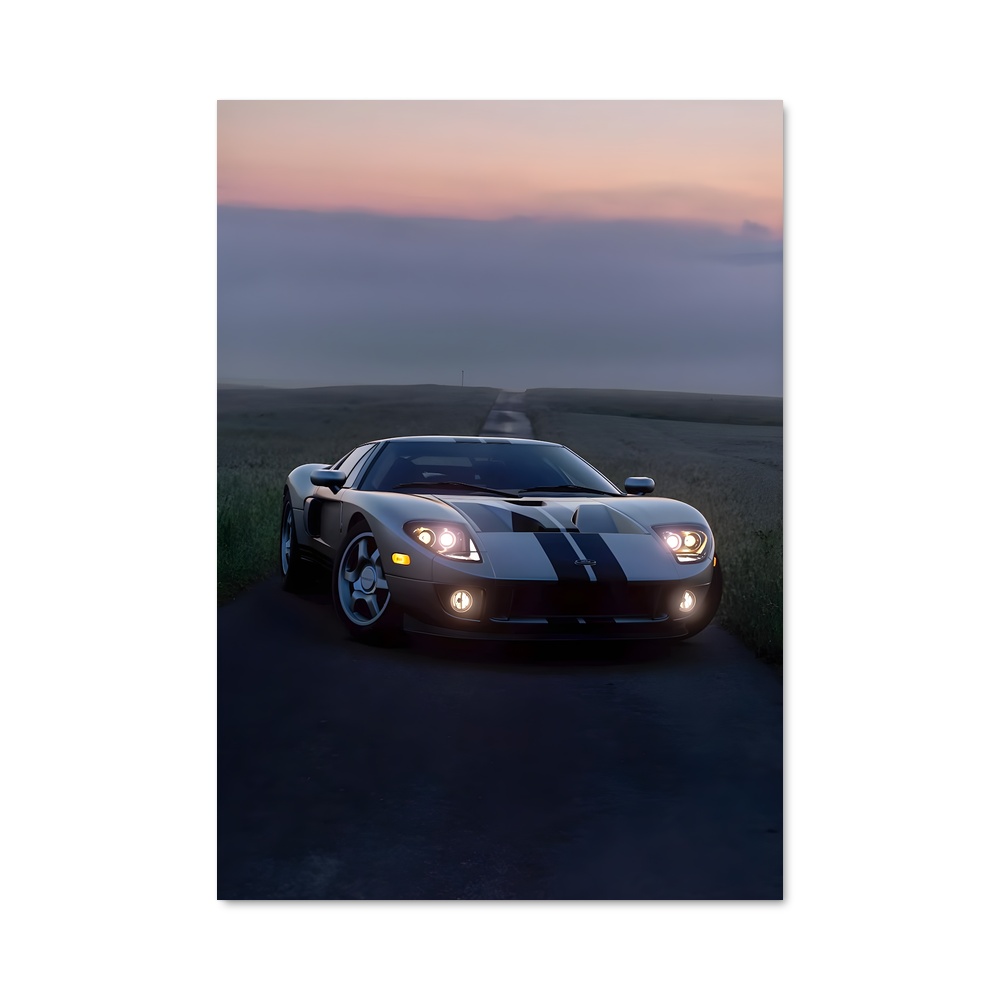 Poster GT40 Noir et Blanc