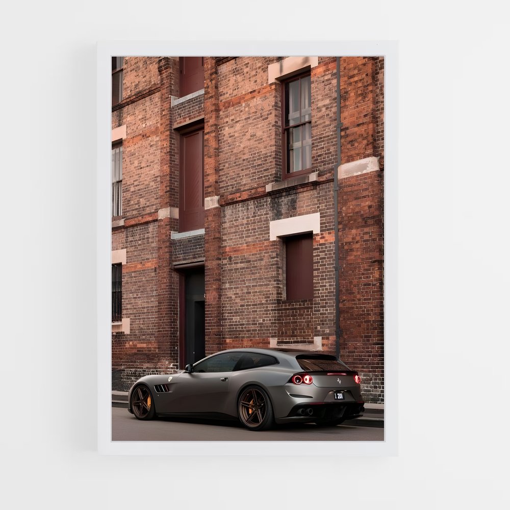Poster Gtc lusso briques – affiche Ferrari (vue 3)