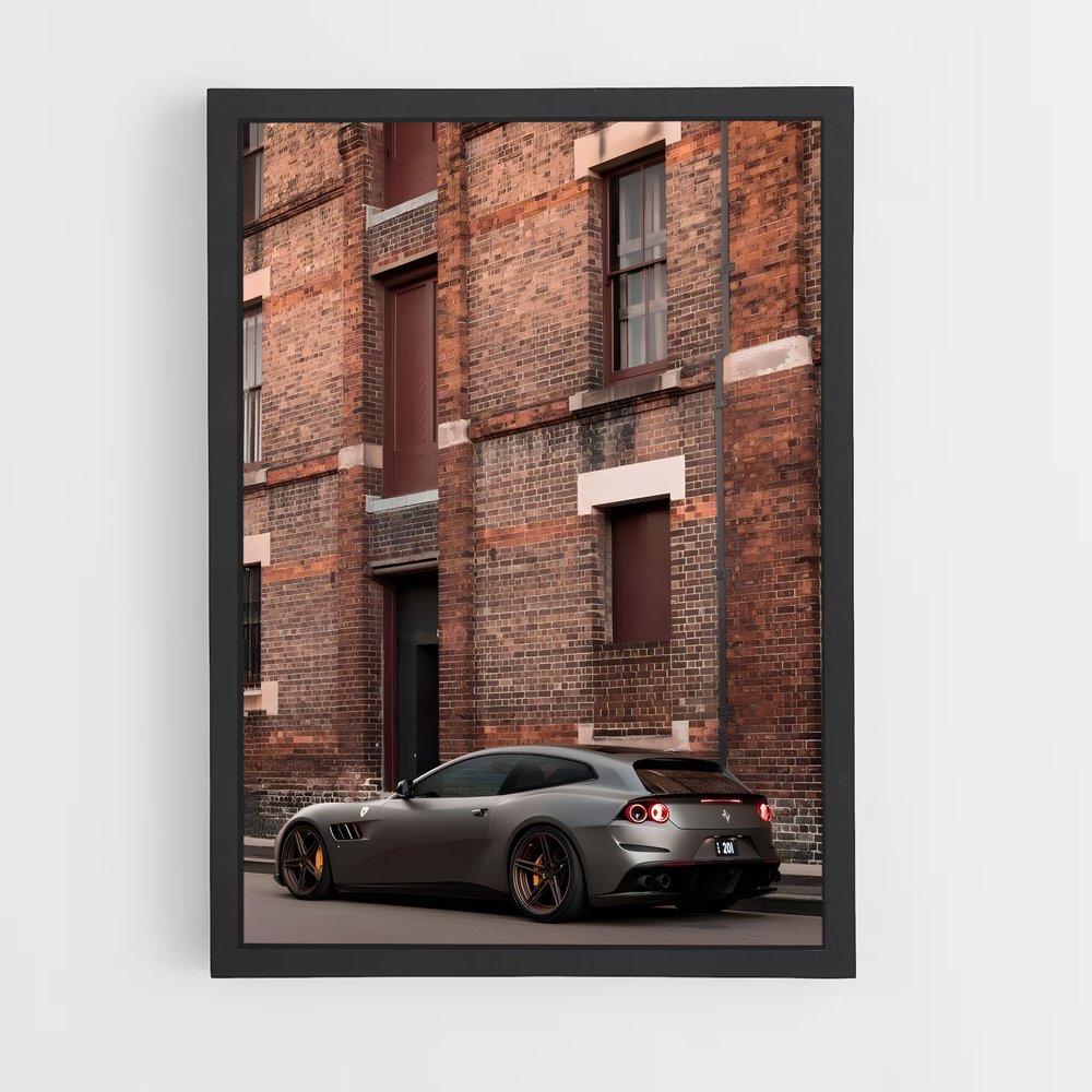 Poster Gtc lusso briques – affiche Ferrari (vue 2)