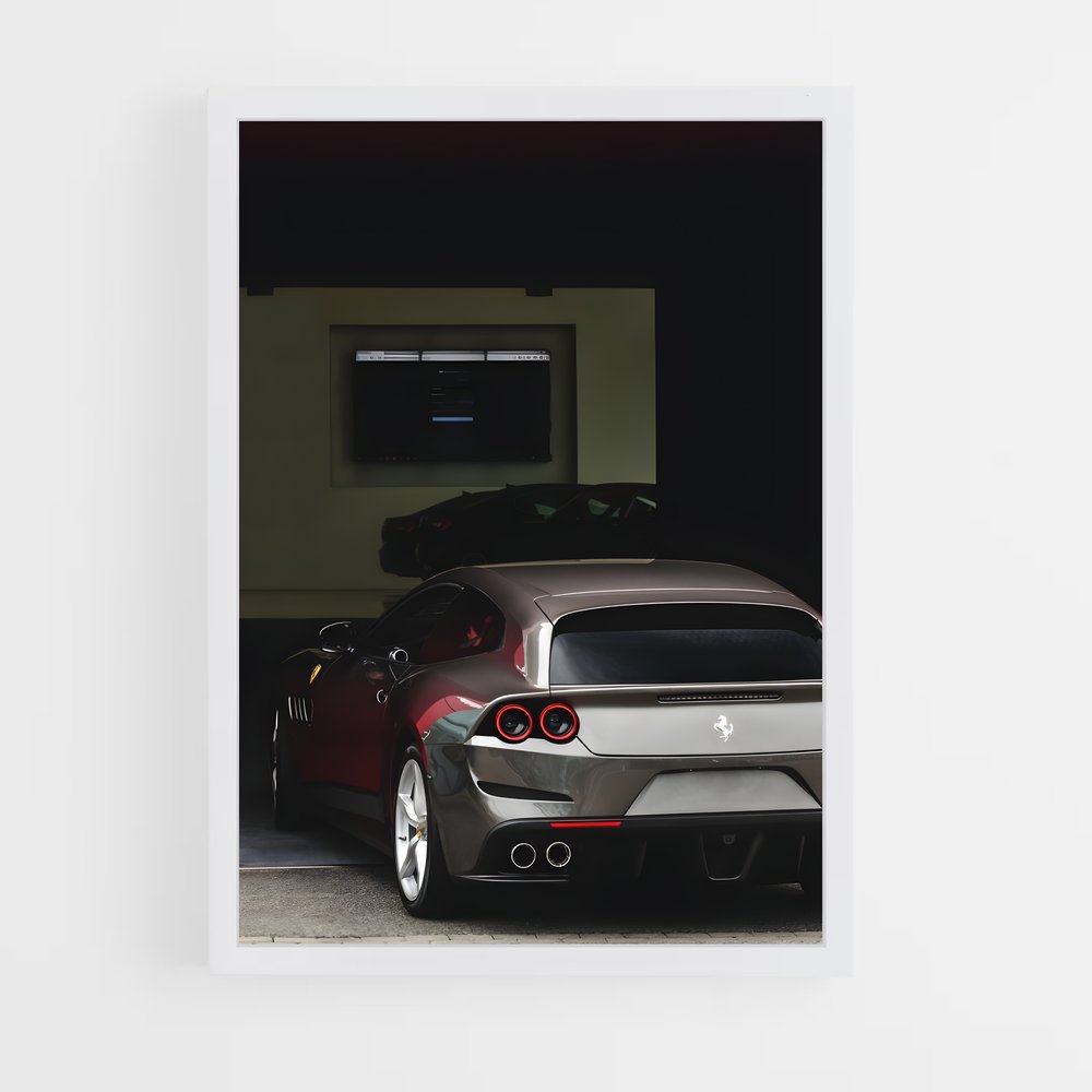 Poster Gtc lusso supercar – affiche Ferrari (vue 3)
