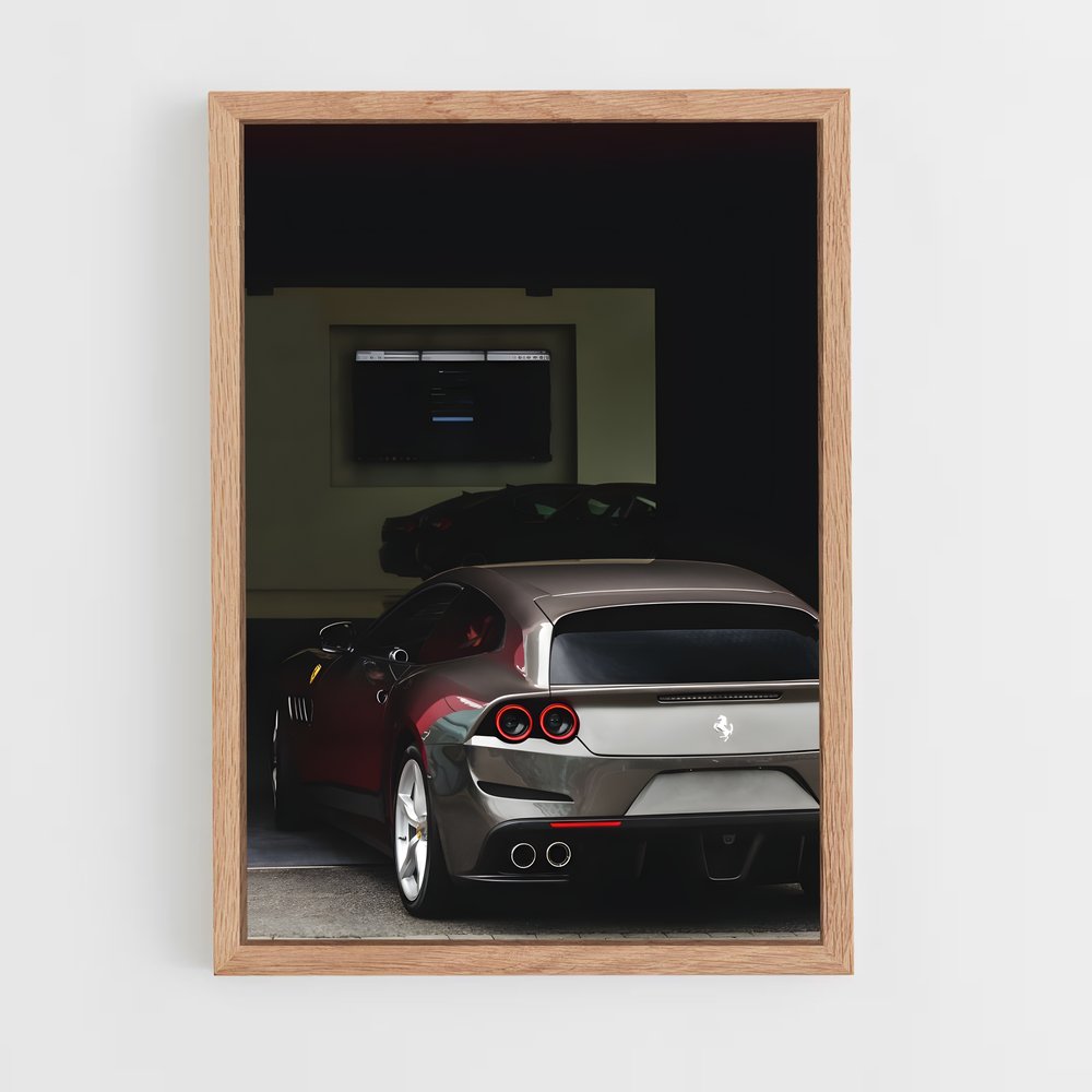 Poster Gtc lusso supercar – affiche Ferrari (vue 4)
