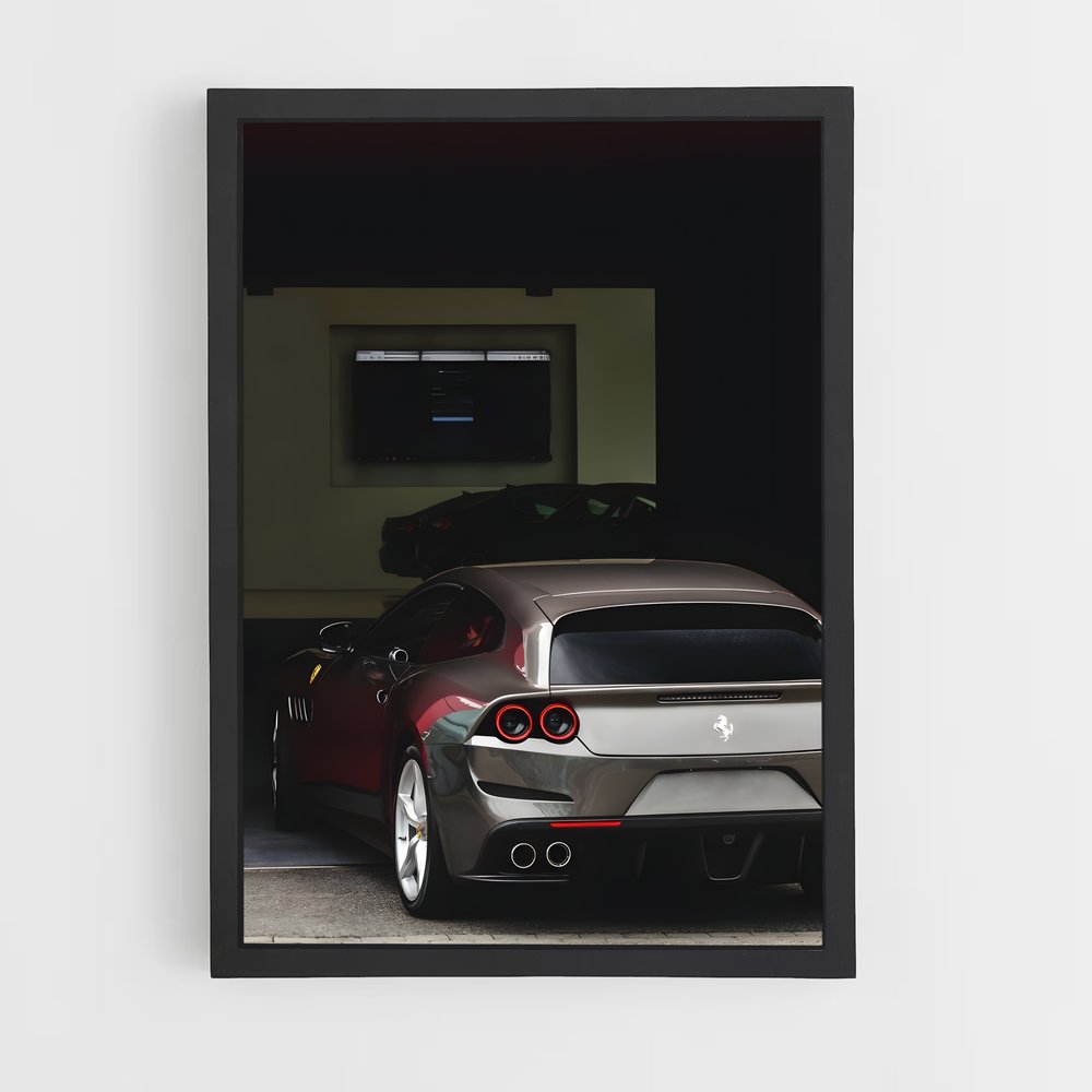Poster Gtc lusso supercar – affiche Ferrari (vue 2)