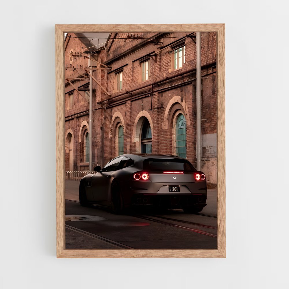 Poster Velocity Noire – affiche Ferrari (vue 4)