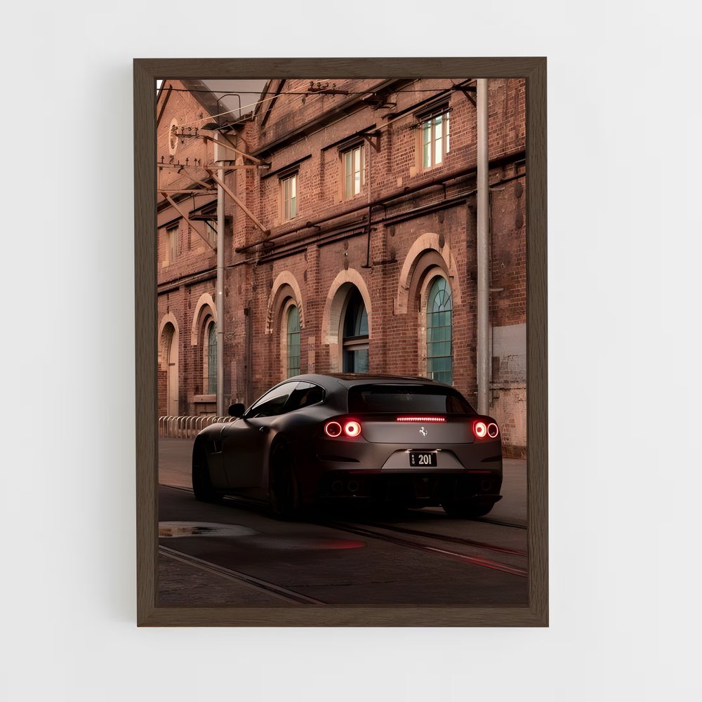 Poster Velocity Noire – affiche Ferrari (vue 5)