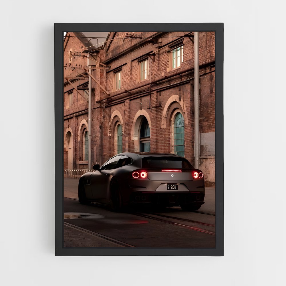 Poster Velocity Noire – affiche Ferrari (vue 2)