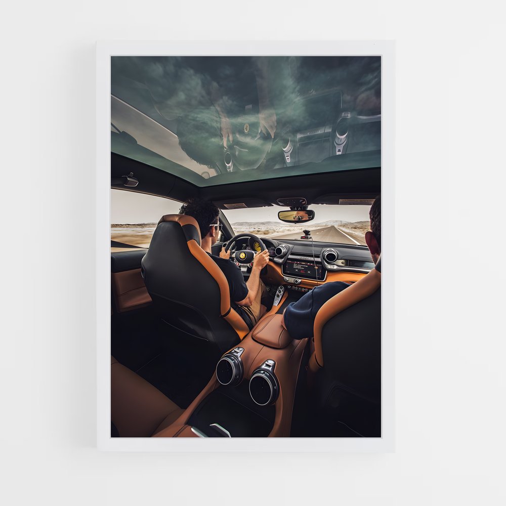 Poster Inside the Dream Machine – affiche Ferrari (vue 3)