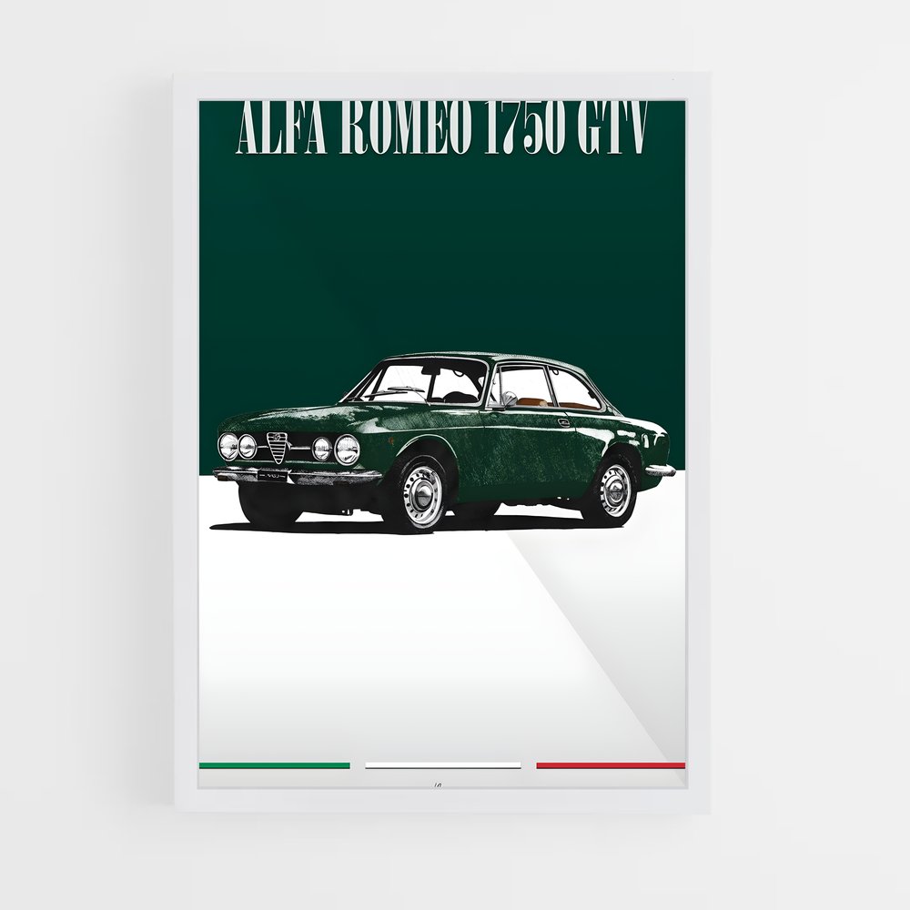 Poster Alfa GTV – affiche Alfa Romeo (vue 3)