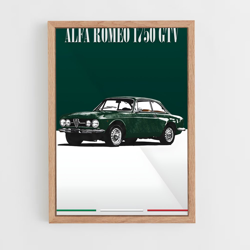 Poster Alfa GTV – affiche Alfa Romeo (vue 4)