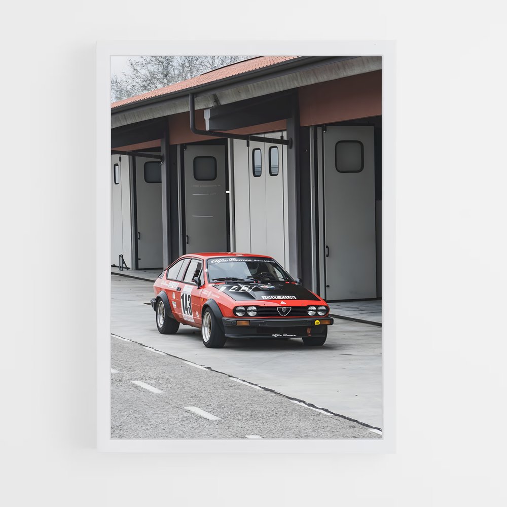 Poster Gtv Automobile – affiche Alfa Romeo (vue 3)