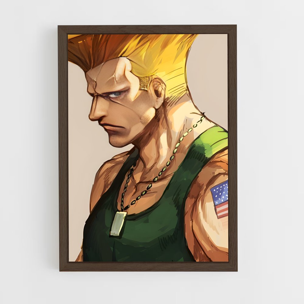 Poster Le Héros au Drapeau – affiche Street Fighter (vue 5)