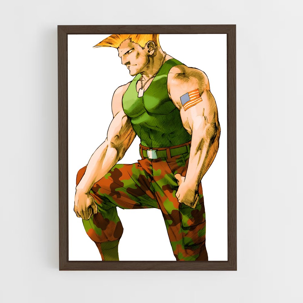 Poster Camouflage Hero – affiche Street Fighter (vue 5)