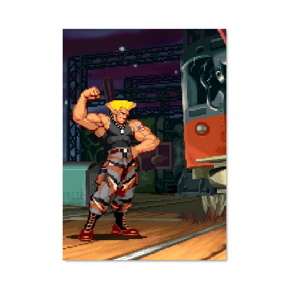 Poster Guile's Battle – affiche Street Fighter