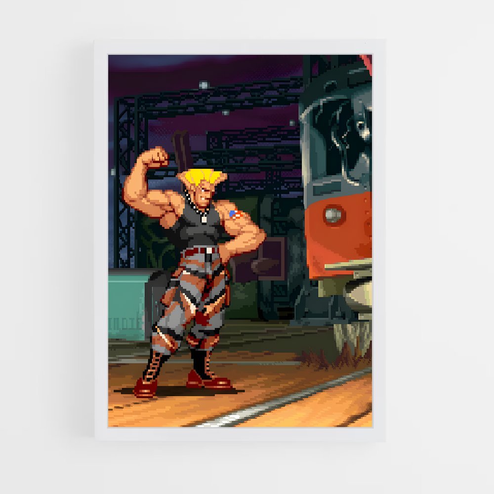 Poster Guile's Battle – affiche Street Fighter (vue 3)