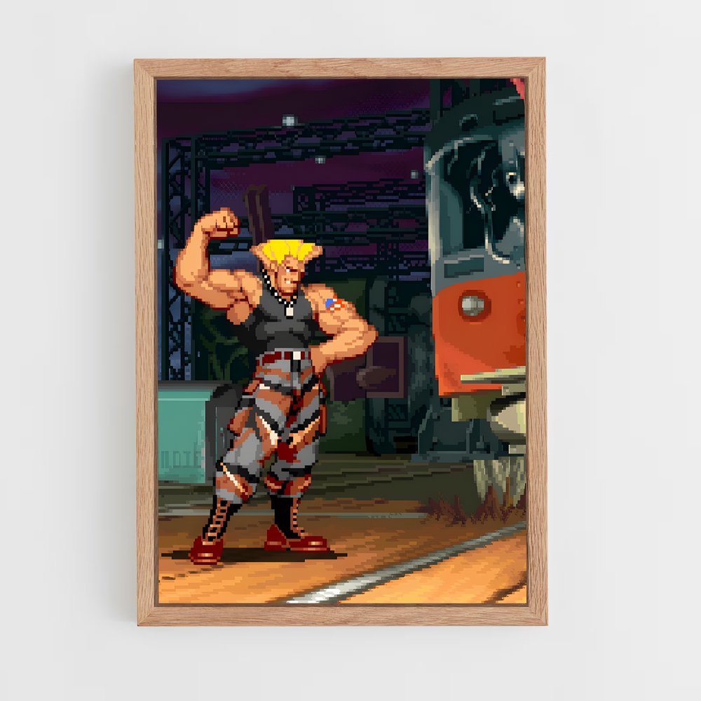 Poster Guile's Battle – affiche Street Fighter (vue 4)