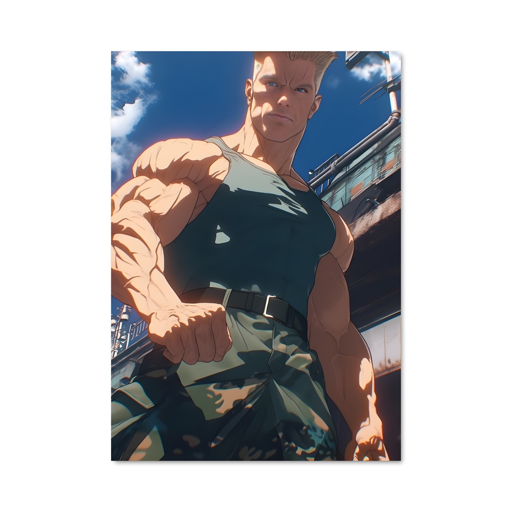 Poster L'Homme au Chemise Verte – affiche Street Fighter