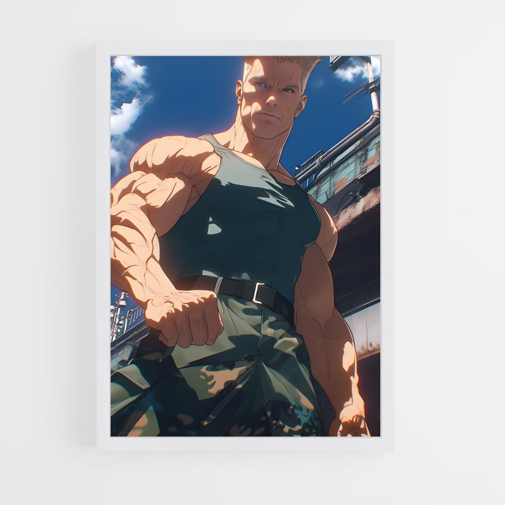 Poster L'Homme au Chemise Verte – affiche Street Fighter (vue 3)