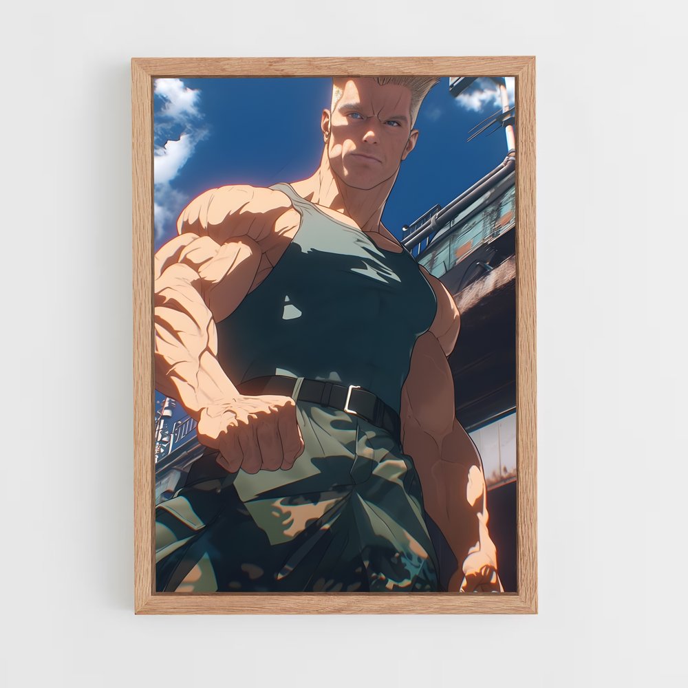 Poster L'Homme au Chemise Verte – affiche Street Fighter (vue 4)