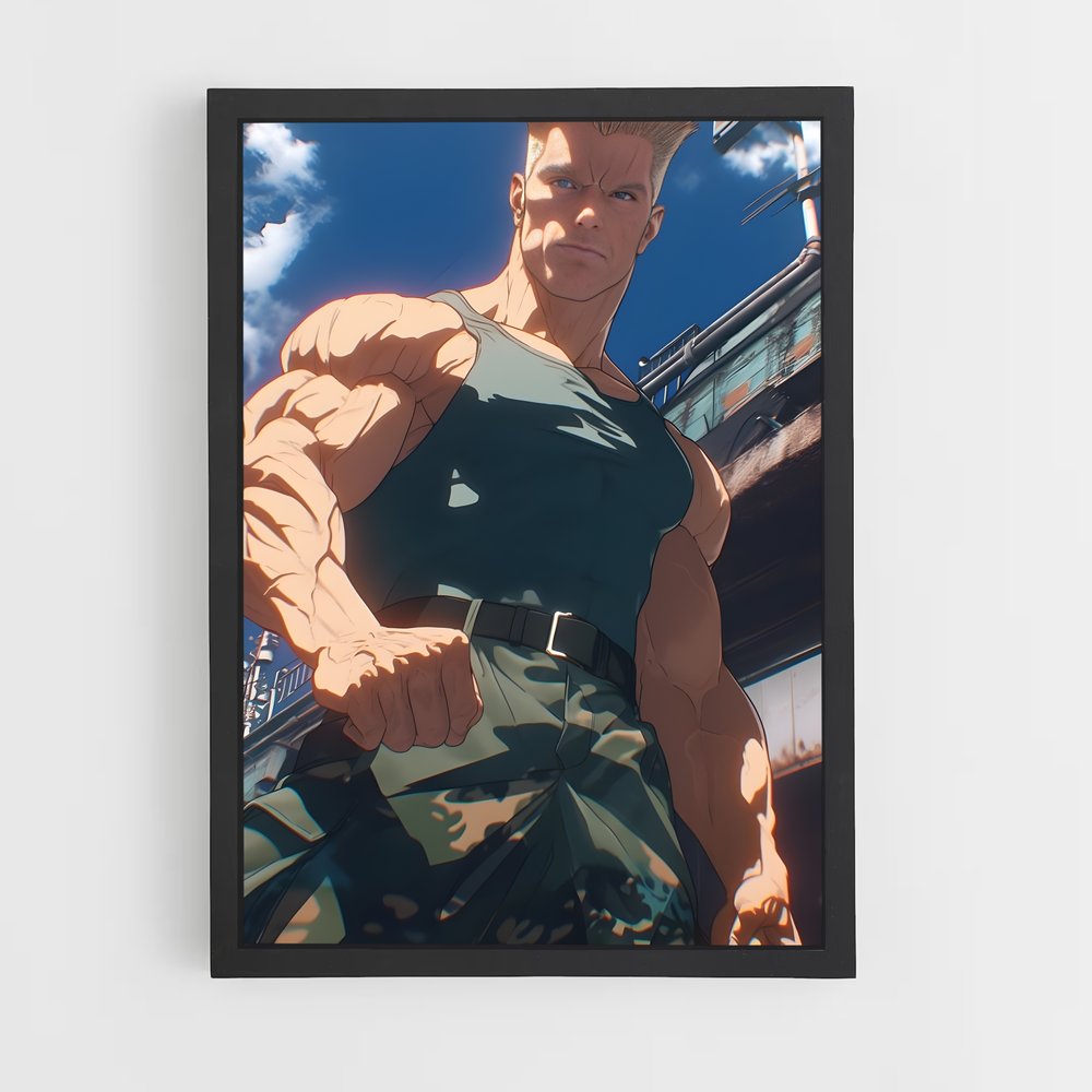 Poster L'Homme au Chemise Verte – affiche Street Fighter (vue 2)
