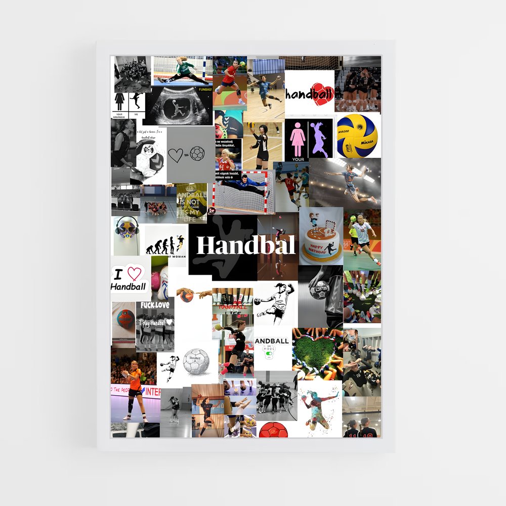 Poster Élan de Handball (vue 3)