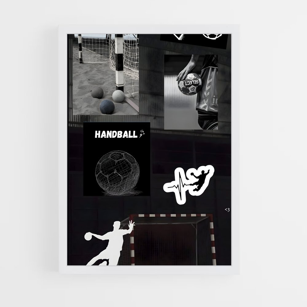 Poster Shadows of the Field – affiche Handball (vue 3)