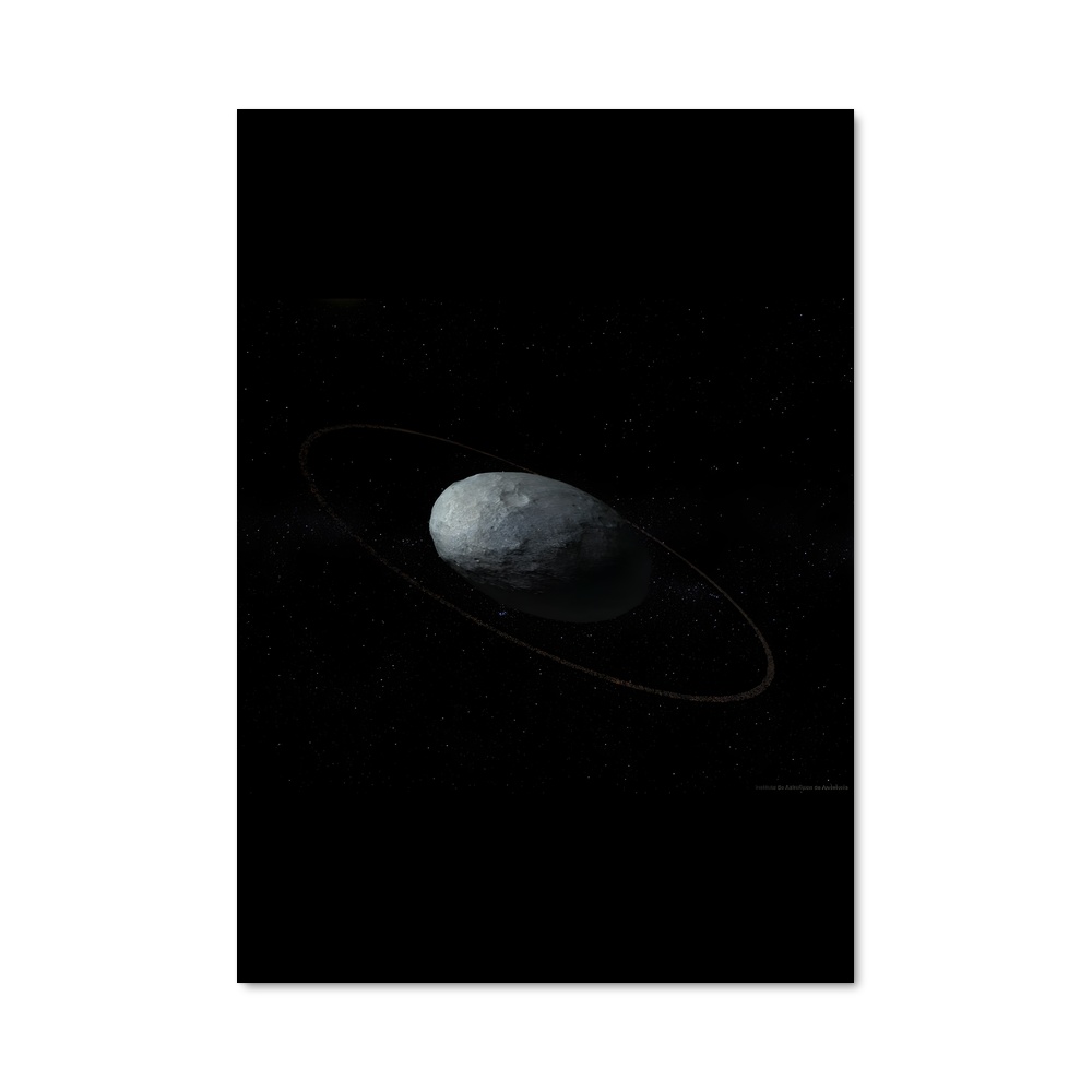 Poster Haumea Étoilée – affiche Système solaire