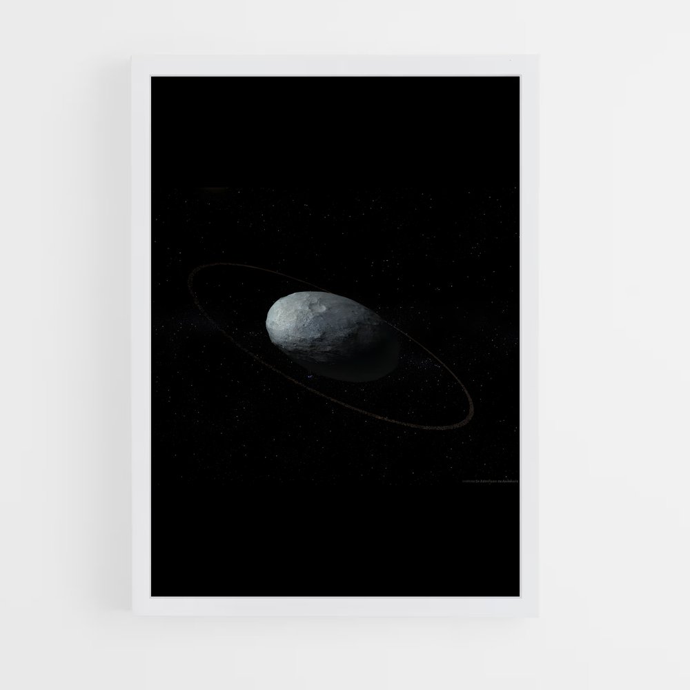 Poster Haumea Étoilée – affiche Système solaire (vue 3)