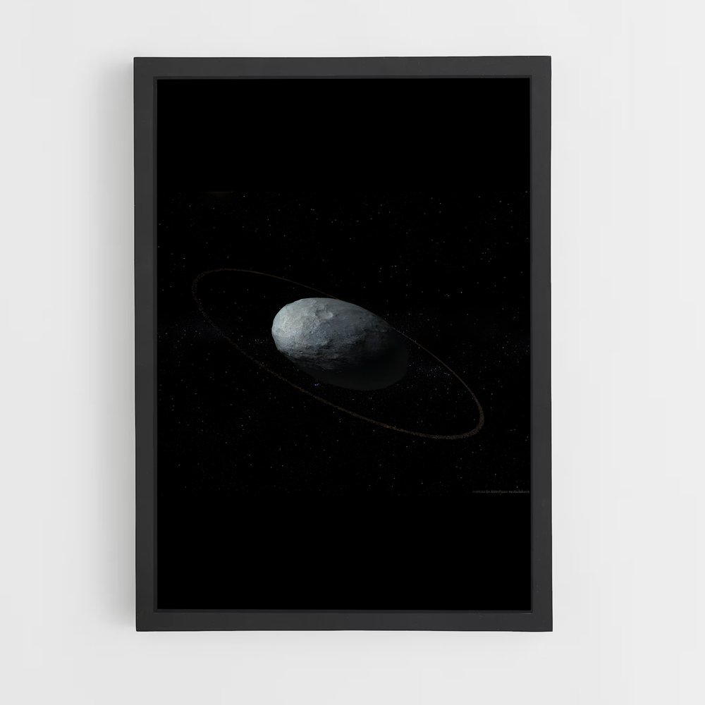 Poster Haumea Étoilée – affiche Système solaire (vue 2)