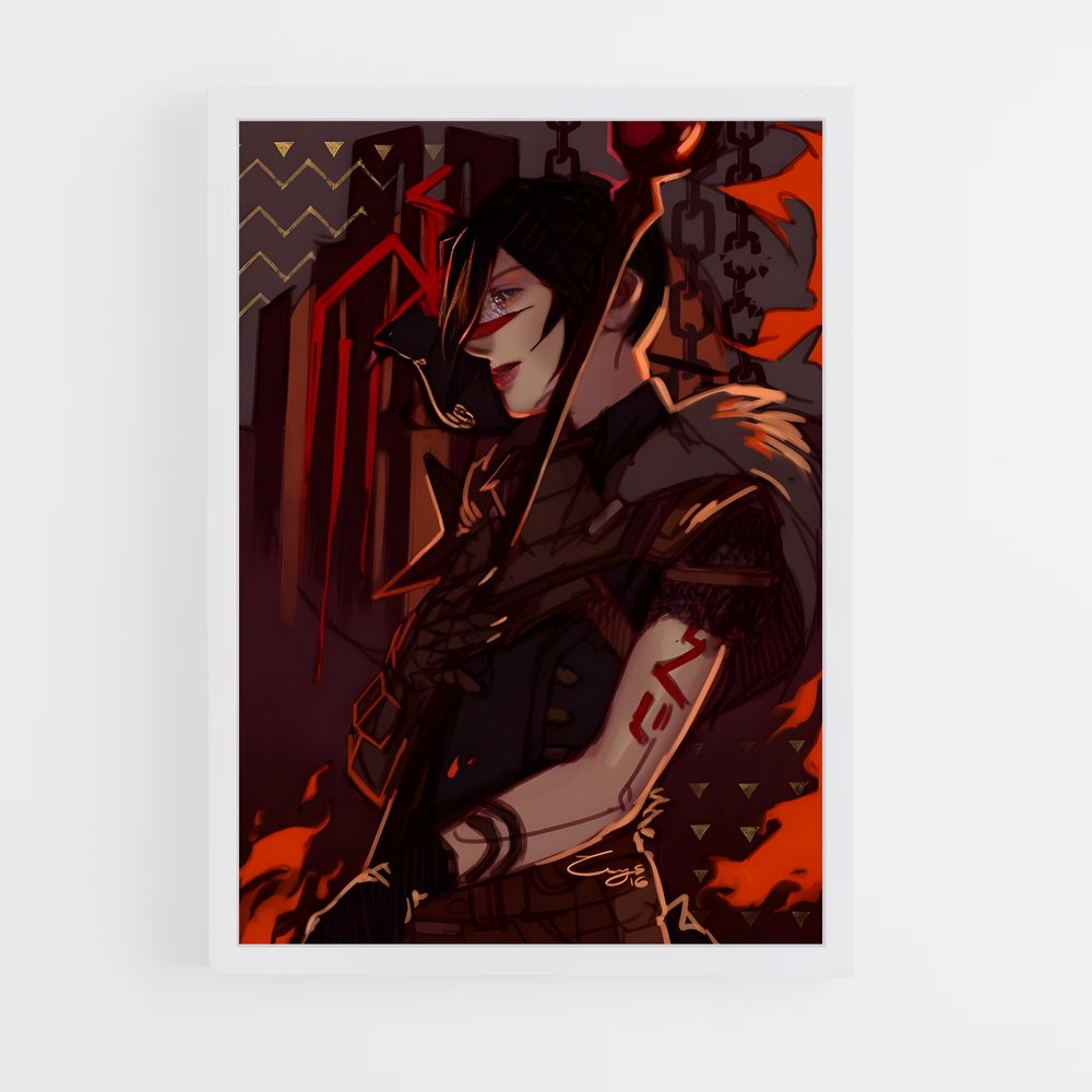 Poster L'Assassin Rouge – affiche Dragon age (vue 3)