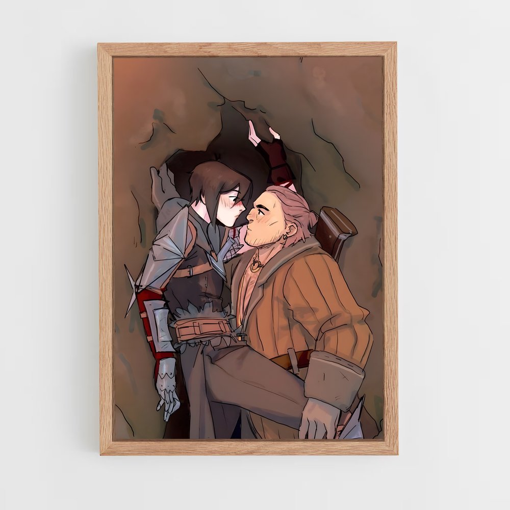 Poster Étreinte Cachée – affiche Dragon age (vue 4)