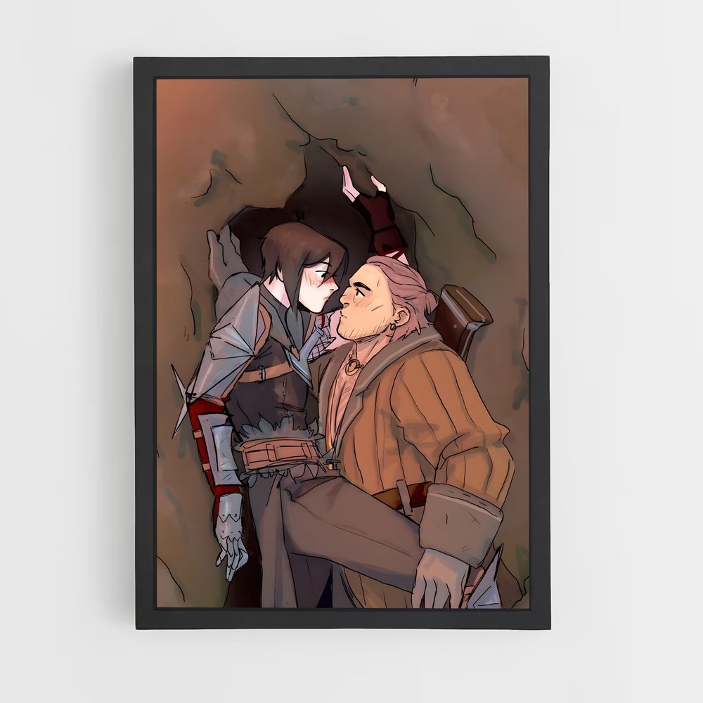Poster Étreinte Cachée – affiche Dragon age (vue 2)
