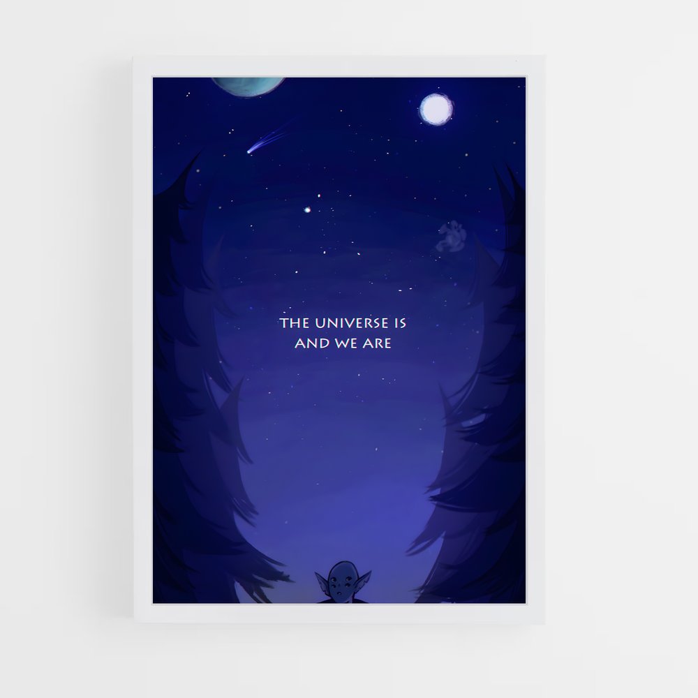 Poster Veilleur Nocturne – affiche Outer wilds (vue 3)