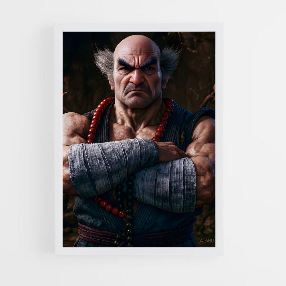 Poster Heihachi Héros – affiche Tekken (vue 3)