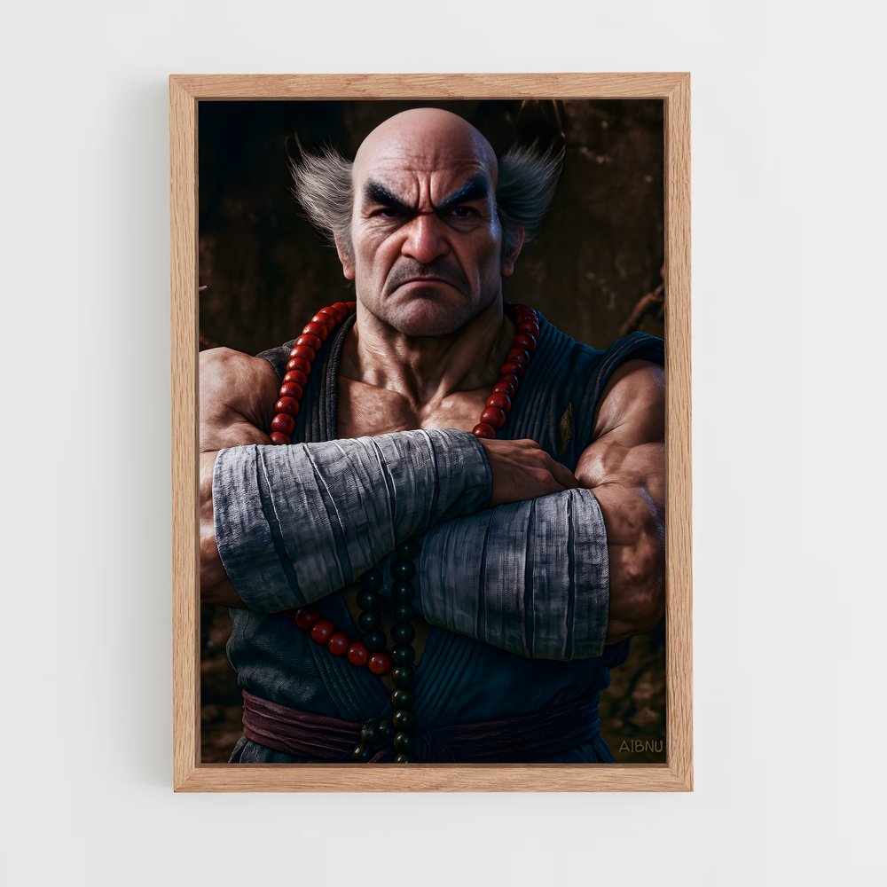 Poster Heihachi Héros – affiche Tekken (vue 4)
